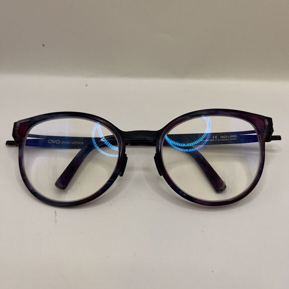 Ovvo Optics Eyeglasses M3823 M50 Purple Black Frames Only Designer main image 6